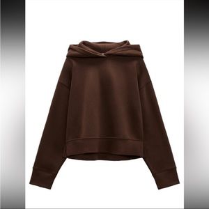 Zara chocolate brown sweatshirt size small